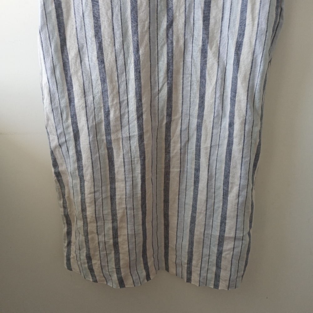 Madewell S Linen Side-Button Easy Dress - Picture 10 of 12